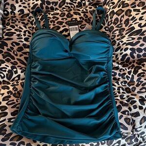 RELLECIGA Teal Tankini Top